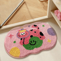 Tapis de salle de bain moelleux et absorbant en microfibre pour hôtel et maison