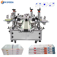 Machine d'étiquetage automatique d'angle de boîte à double face FK-SPEEDA