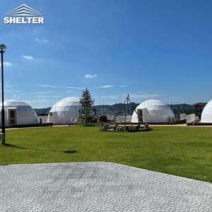 Tienda de campaña de lujo para exteriores de 26 pies Polydome <span class=keywords><strong>Gampling</strong></span> Luxury Geodesique Geodome Desert Resort Globe Geo Dome Hotel Sphere Tent - Product Image 5