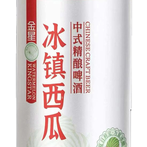 Tienda Oficial: Cerveza Artesanal KINGSTAR Iced Watermelon Hybrid Herb Spice, 750 ml * 6 Latas/Botellas, Bebida Baja en Alcohol, 3.3ABV - Product Image 1