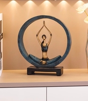 Armoire à vin créative maison salon artisanat moderne simple intérieur chambre à coucher personnalité Yoga fille Figurine meuble TV