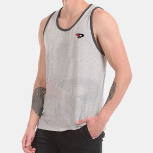 Men's Casual Fitness <b>Mesh</b> Tank <b>Top</b> Custom Loose Best Running Wholesale Sports Wear Clothes - Product Image 3