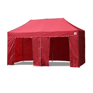 20ft moveable push-pull trading show 3x6m advertising canopy pop up folding wall tent with structure