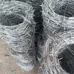 ลวดหนามชุบสังกะสีแบบจุ่มร้อน ป้องกันการกัดกร่อน สำหรับฟาร์มสัตว์ปีก - Product Image 4