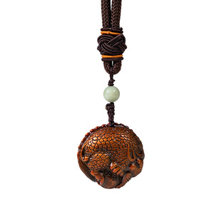 Pendentif Pixiu en laiton avec perle de jade, thème animalier, cadeau unisexe, breloque tendance, de Copper Art Workshop - Product Image 5