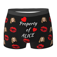 Vente en gros d'usine de caleçons en coton avec logo personnalisé pour hommes Commission Wonderment Caleçons sexy ajustés pour hommes