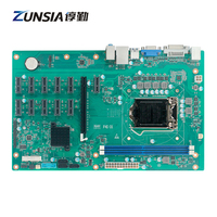 Zunsia OEM GPU Machine industrielle carte mère 6th Gen LGA 1151 B250 jeu de puces 3 * SATA 1 * PCIE 16X/11 * PCIe X1 DDR4 carte mère d'ordinateur