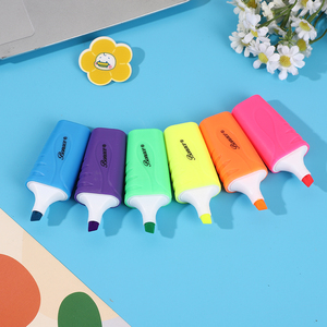 Ensemble de <span class=keywords><strong>mini</strong></span>-surligneurs - 12 couleurs, stylos marqueurs fluorescents <span class=keywords><strong>pastel</strong></span> portables à pointe oblique, fournitures scolaires, organisation de bureau, journalisation - Product Image 6