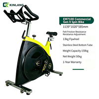 Selbstgenerierendes Standfahrrad mit 150 kg maximaler Belastbarkeit, 13 kg Schwungrad und magnetischem Widerstand für Zuhause und gewerbliche Fitnessräume