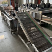Bijl Volautomatische Groentefruitverwerkingslijn Omvat Het Sorteren Van Het Drogen Van De Warmtewisselaar Voor Het Drogen Van De Snij Voor Voedselverwerking