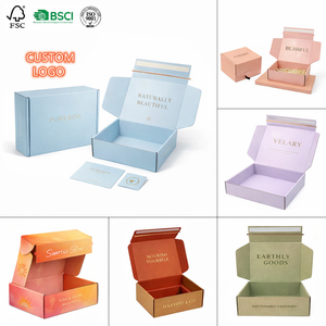 Palette de fards à paupières, boîte d'expédition en carton ondulé, boîte d'expédition pliable en carton ondulé E, emballage personnalisé imprimé, OEM - Product Image 2