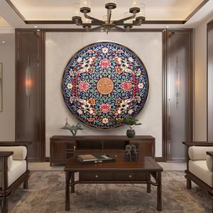 Cuadros Decorativos Esmaltados de Alta Gama con Estampado de <span class=keywords><strong>Paisaje</strong></span> Estilo Chino de Alas de Mariposa para Colgar en Sala de Estar o Pasillo - Product Image 4