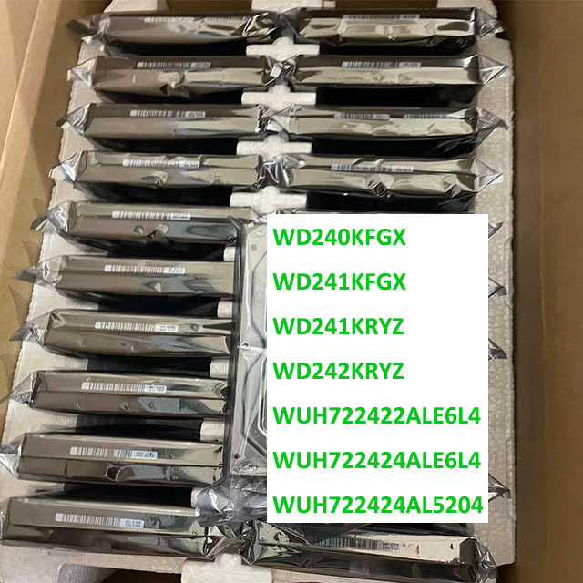 WD240KFGX 24TB 3.5'' Nas Hard Drive SATA 6Gb/s 512MB 7200 RPM Storage HDD for Commercial NAS&Enterprise Data Storage WD241KFGX