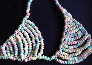 سراويل داخلية بتصميم شائع للبيع بالجملة مقاس كبير للنساء حلوى حمالة صدر ملونة صالحة للأكل - Product Image 4