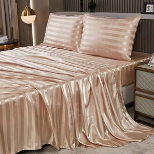 Chất Lượng Cao Cấp Rửa Sạch Lụa 3Pcs Khăn Trải Giường Màu Xanh Lá Cây Rắn Màu Sắc Trang Bị Tấm Gối Jacquard Tấm Ga Trải Giường Thiết Lập - Product Image 6