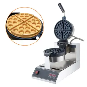Comercial rotativa industrial Waffle Snack máquinas para pequenas empresas waffle ferro personalizado plat Non Stick personalizado Waffle makers