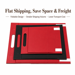 Sac fourre-tout magnétique pliable personnalisé OEM/ODM avec poignée découpée et ruban, idéal pour cadeaux, livraison à plat pour économiser sur les frais de transport - Product Image 2