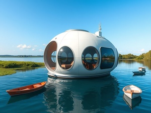 <span class=keywords><strong>Case</strong></span> Prefabbricate <span class=keywords><strong>Economiche</strong></span> e Mobili, Cabine Gonfiabili a Forma Triangolare per Campeggio, Hotel Modulare a Capsula Spaziale - Product Image 5