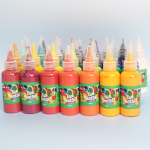 Ensemble de peinture au doigt à la <span class=keywords><strong>gouache</strong></span> HongXi Culture 36 couleurs pour l'art des empreintes de mains en maternelle, couleurs vibrantes, 60 ml, commandes en gros disponibles - Product Image 5