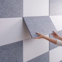 Panneaux insonorisants en fibre de polyester 100% les plus populaires de haute qualité panneaux de panneau de feutre panneau acoustique insonorisé