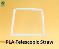 Pailles rétractables jetables en PLA biodégradable de 6 mm pour Bubble Tea, emballage individuel, 500 unités, SunnyBiopak, pour fêtes à domicile