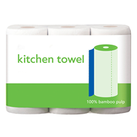 Rollo de Papel de Cocina Ecológico de 2 Capas, Desechable, Calidad de Exportación para Europa, Medio Oriente y Mercados Globales al por Mayor
