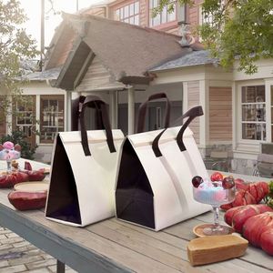 Non-Woven Waterproof Insulated Cooler Bag with Aluminum Film and Zipper Closure for Fresh Food Takeaway - Product Image 1