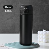 Bouilloire pour enfants en acier inoxydable à double couvercle, motif de dessin animé, avec couvercle de tasse, tasse isotherme