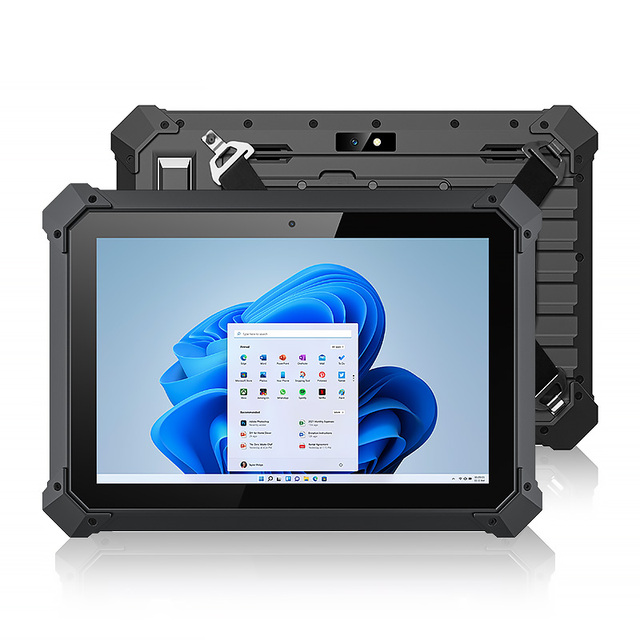 Industrial Waterproof Tablet PC Windows 11 Rugged Tablet with 1000nits 10.1 Inch Touch Screen 8GB 128GB Memory GPS 4G Wifi