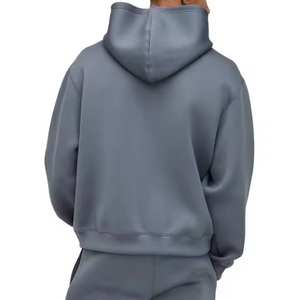 Yüksek kalite 100% pamuklu kapüşonlar özel ekran baskı logosu düz kalın ağır boy boş Hoodies kazak boş Hoodies - Product Image 3
