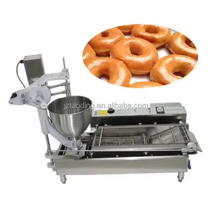 Freidora de aceite pequeña de alta eficiencia, máquina de procesamiento de freír rosquillas, marcador de bola continua, donut, máquina de donuts mochi