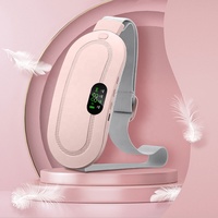 Ceinture électrique sans fil, coussin chauffant rapide 3S avec 4 niveaux de chaleur et 4 modes de massage, coussin chauffant pour le dos ou le ventre