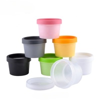 Récipient alimentaire jetable vide en PP, pot à crème glacée 30 ml 50 ml 100 ml, pots en plastique cosmétique hermétiques