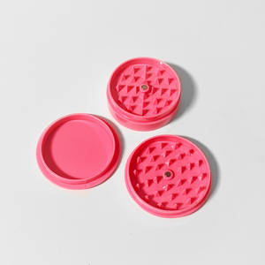 Accessoires de fumage en plastique, moulin à herbes 42/59MM, moulin à tabac en plastique créatif et coloré en 3 parties - Product Image 3