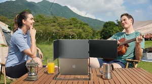 จอภาพสามจอ 15.6 นิ้ว FHD แบบสัมผัส IPS จอแสดงผลบางเฉียบ HDMI/USB-C เสียบใช้งานได้ทันที จอแสดงผลพีซีแบบพับได้ จอภาพสำหรับเล่นเกมบนแล็ปท็อป - Product Image 6