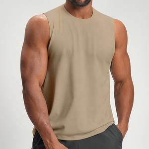 Canotta Sportiva Personalizzata Dry-Fit Senza Maniche, Maglietta da Allenamento ad Asciugatura Rapida, Gilet da <span class=keywords><strong>Uomo</strong></span> per Fitness, Corsa e Palestra - Product Image 5