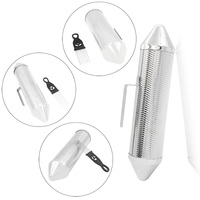 Factory Wholesale Orff Conical Scraper Tube Latin Percussion Instrument Stainless Steel Metal Guiro with Comb Scraper