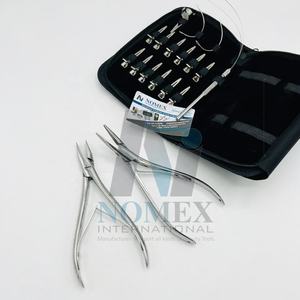 Stainless Steel Silver <b>Polished</b> Professional Hair Extension Tools <b>Kit</b> Flat Pliers Metal Clips C-Type Needles Sustainable Hair - Product Image 6
