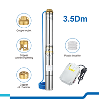 DAYUAN DM pompe de puits profond 220v-240v 2.5HP acier inoxydable Submersible ménage puits eau pompage résistant au sable pompe haute levée