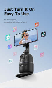 Full-Automatic <span class=keywords><strong>Gimbal</strong></span> Estabilizador do telefone móvel Face Tracking AI <span class=keywords><strong>Table</strong></span> Stand Desktop Bracket-Follow-Camera Mobile Phone Holder - Product Image 6