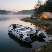 Bateau pneumatique de sport en PVC sûr et stable, 2,3-4,5 m, léger et durable, pour le surf et l'entraînement en rivière