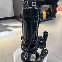 Pompe à eaux usées submersible automatique WQ anti-colmatage en acier inoxydable, haute efficacité, grand débit, avec broyeur, pour fosse de drainage de sous-sol