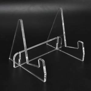 Expositor de Acrílico para Libros con Repisa, Soporte para Tablets Pequeñas, para Exhibir Fotos, Libros, Partituras, CDs, Cuadernos - Product Image 1