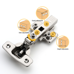 บานพับตู้เฟอร์นิเจอร์แบบไฮดรอลิกปรับได้ 4 มิติ ขนาด 35 มม. ปิดแบบนุ่มนวล - Product Image 2