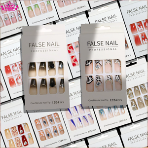 Vente en gros usine : Faux ongles à presser de haute qualité, fabriqués à la machine, couvrance totale, style français, supporte les styles mixtes personnalisés - Product Image 2