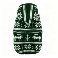 Pull pour chien personnalisable à double couche doublé de peluche, pull épais pour chien, vêtements pour animaux de compagnie
