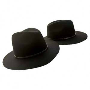 Chapeau de soleil écologique en paille naturelle imprimé sérigraphié pour femmes et hommes - Promotionnel, été, style cowboy/cowgirl, plage, oversize, plat - Product Image 2