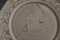 Collier pendentif FY-N472 en argent plaqué argent 925 et or 14 carats avec zircon, style nordique simple, géométrique, collier clavicule pour femme, cadeau
