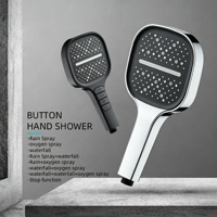 Ensemble de douche mural encastré design cascade minimaliste avec affichage numérique thermostatique, noyau de valve en céramique, finition brossée