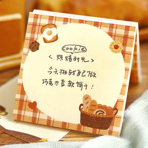 100 hojas/paquete 100 notas adhesivas cálido diario cuaderno estilo crayón ilustración planificador decoración estudio Memo mensaje papel - Product Image 3